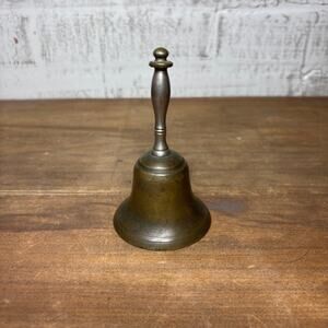 Antique Brass School Bell